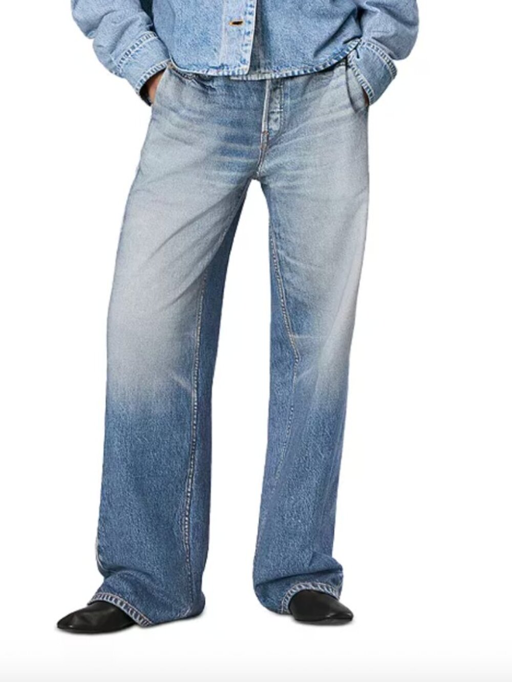 NWT Rag & Bone Miramar Terry Wide Leg Pant Sweatpant Jeans